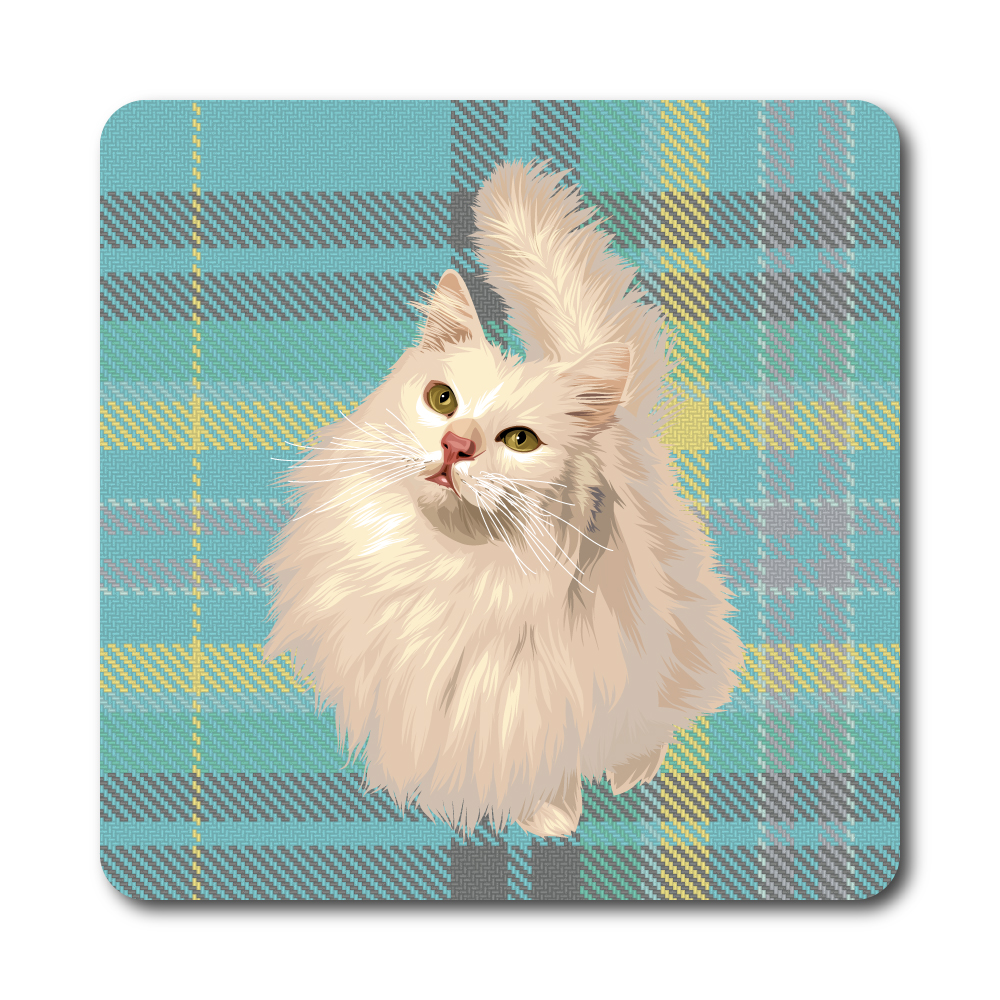 Jacques Tartan Coaster web order Maison  de  Moggy 