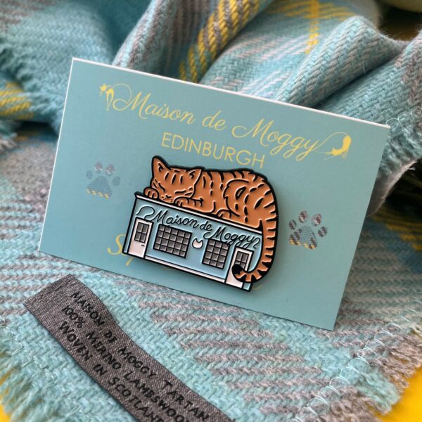 Maison de Moggy Cat Cafe Enamel Pin Badge (web order)