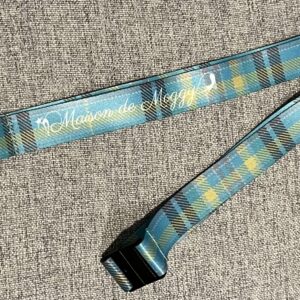 Lanyard featuring the Maison de Moggy official tartan