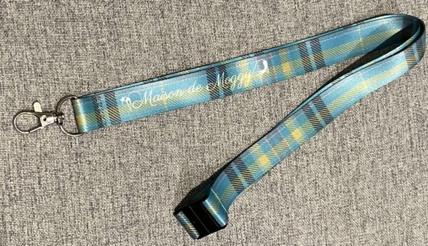 Lanyard featuring the Maison de Moggy official tartan